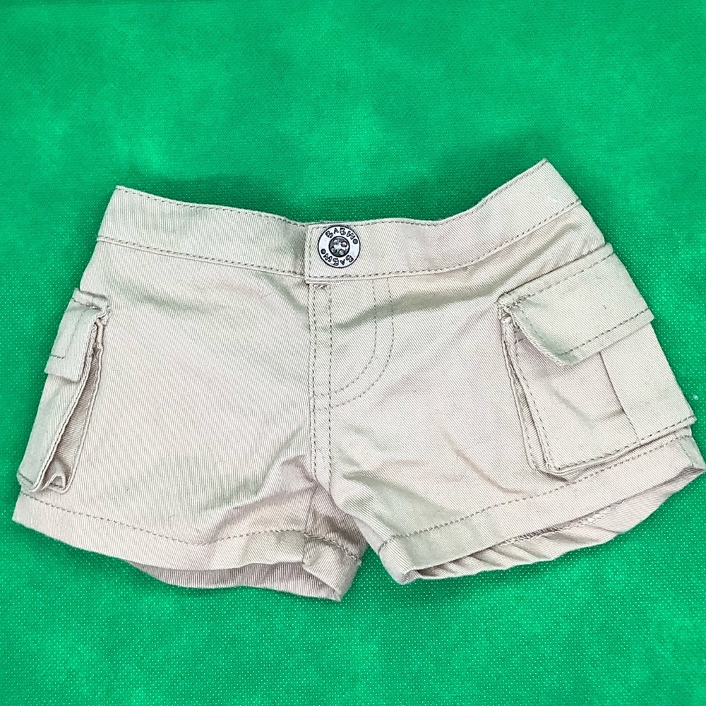 Build A Bear Workshop Tan Coloured Cargo Shorts BABW Clothing